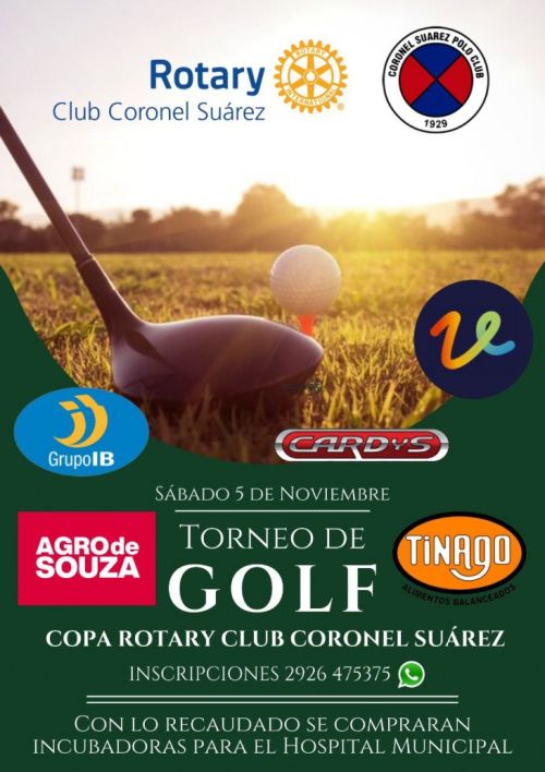 Torneo de Golf a beneficio: “Ayudar Jugando – Copa Rotary Club Coronel Suárez”