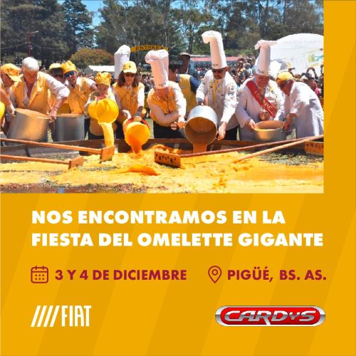 CARDYS SA presente en el 138° Aniversario de Pigüé y la 23º Fiesta de la Omelette Gigante